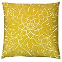 Canvas Embroidered Pillow - Yellow