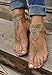 Crochet Barefoot Sandals Beach Pool Nude Shoes Foot Jewelry Footless Sandles Beach Wedding Jewelry Yoga Chain Anklet Wedding Shoes Beach Wedding Summer Shoes One Size Fits All (Khaki)