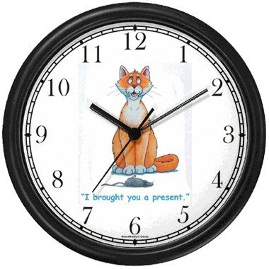 Orange Cat with Dead (White Frame)