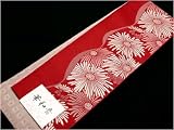 【長尺半幅帯】浴衣・着物・袴・着付け練習用に赤系5182...