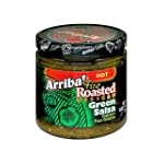 Arriba! Hot Green Salsa, 16-Ounce Glass (Pack of 6)