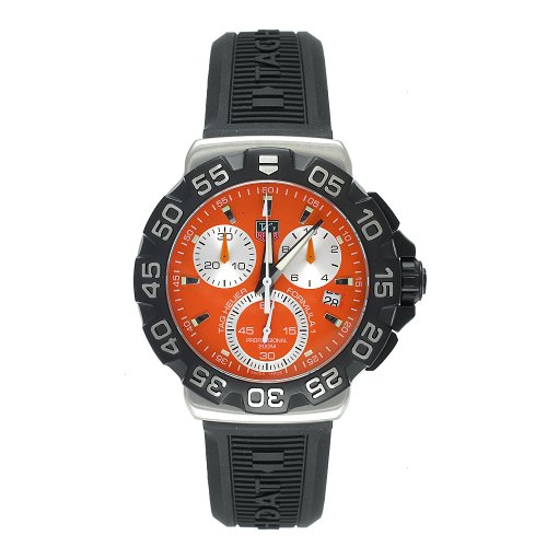TAG Heuer Men s CAH1113.BT0714 Formula 1 Collection Chronograph Black Rubber Watch