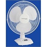 Continental Electric Continental Desk Fan 16' Oscillating 3 Speed