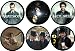 Set of 6 SHERLOCK HOLMES 1.25 MAGNETS Movie Jude Law