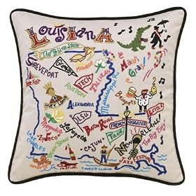 Louisiana State Pillow by Catstudio