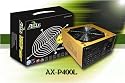 AXLE ATX PC Netzteil 400 Watt, 1xPCIe, 3xSATA, TYPHOON temperaturgeregelt, sehr leise