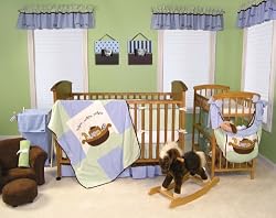 NOAH'S ARK - 4 PC CRIB SET - BABY BEDDING SETS