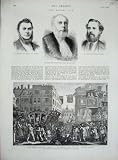 1876 Lord Mayor Show Alderman White Quartermaine Hadley