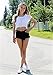 Runtlly Mid Waist Ripped Denim Shorts