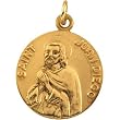 14K Yellow Gold St. Juan Diego Medal - 18.00mm