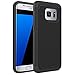 Galaxy S7 Edge Case, Leevin(TM) Dual Layer Hard PC + Soft Silicone Cover [Drop Protection] [Shock Absorption] Slim Armor Case for Samsung Galaxy S7 Edge (Black)