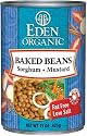 Eden Organic Baked Beans, Sorghum and Mustard, Fat Free - Low Salt, 15-Ounce Cans (Pack of 12)