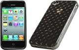 RM iPhone 4 用 TPU製 <strong>ダイヤ</strong>パターン ソフトケース 液晶保護フィルム&クリーニングクロス付 クリアブラック RM-2210IP4PBK