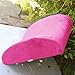 Bookishbunny 2pc Memory Foam Seat Chair Waist Lumbar Back Support Cushion Pillow Car Office Home (Hot Pink)