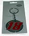 Third Party New : NASCAR KYLE BUSCH #18 DIAMOND PLATE METAL KEYCHAIN