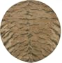 7'9" x 7'9" Round Momeni SERENSG-02CML790R Camel Color Hand Tufted Indian "Serengeti Collection" Rug