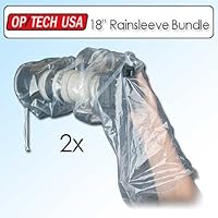 OpTech Rainsleeve 18 Rain Cover 2-Pack Bundle of 2 for DSLR Cameras