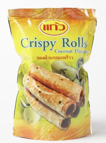 Kaew - Crispy Rolls Coconut Flavored - Product of Thailand - 6. 30 Oz.
