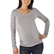 Liz Lange&reg; for Target&reg; Basic Long Sleeve Scoop Neck Tee - Heather Grey