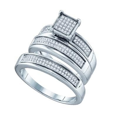Cheap Girls Jewelry 0.42CTW DIAMOND FASHION TRIO SET For Sale