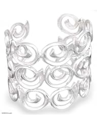 Bracelet, Souls Source - Mexican Taxco Sterling Silver Cuff Bracelet