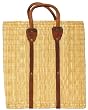 Moroccan Straw Summer Beach / Shopper / Tote Bag 14.5" X 16" X 8"
