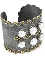 Stella Flame "Oceana" 6 Pearl Cuff Bracelet