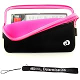Kroo Nook Electronic Book Reader Slim Glove Sleeve Case with extra pocket + Includes a 4-Inch eBigvalue Determination Hand Strap