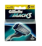 Gillette Mach 3 Refill Razor Blade Cartridges - 5 pack