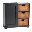 Kitchen Storage Table - Distressed Black