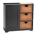 Kitchen Storage Table - Distressed Black