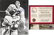 Doug Flutie Signed Boston College Celebration 8x10 Photo In Brothers Arms Boston College Eagles NCAA