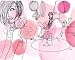 Life in Pink by Izak. Size 12.00 inches width by 10.00 inches height. High Quality Art Poster Print