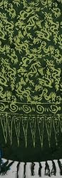 Scarves, Rayon - Batik Dragon Design - 10" X 66"