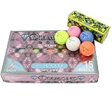 DIAMOND GOLF ソフトフィール5色マルチカラー！LADY SOFT FEEL ゴルフボール[15BALLS]