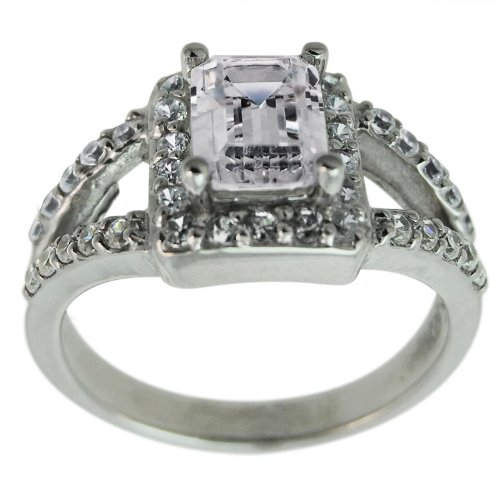 Contemporary Diamond Engagement Ring With GIA CERTIFIED I VS1 1.20ct Emerald