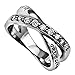 True Love Waits Purity Ring, Christian Chastity Bible Verse with Stainless Steel Criss Cross Band