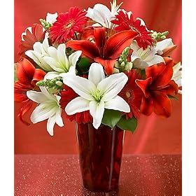 Valentine's Day Flowers - Heart's Desire Bouquet with Vase