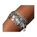 Belly Dance Armband, Silver Color Coins