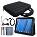 Black Eva Carrying Bag , Leather Cover , LCD Screen Protector , Stylus Pen , USB Cable , Headphone for HP TouchPad 9.7-Inch 16/32 GB Tablet