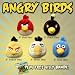 Set of 5 Angry Birds 8" - Red, Blue, White, Black, Yellow All with Sound and FREE Silly Bandz