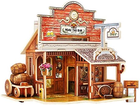 3D Wooden Jigsaw Puzzle, 3D Bar Jigsaw Puzzle for Kids and Adults