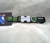Red Dingo Dog Collar, Medium, Green