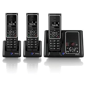 BT Verve 450 DECT Trio Digital Cordless Telephone and Answering Machine - Black