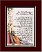 "For My Daughter on Graduation Day" Touching 8x10 Poem, Double-matted in Burgundy Over Green and Enhanced with Watercolor Graphics.