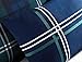 MI ZONE Cozy Comforter Set Cabin Lifestyle Plaid Design All Season Bedding Matching Shams, Decorative Pillow, Twin/Twin XL, Brody Blue 3 Piece, Green/Navy