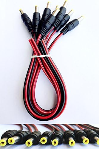 Star® New 10pack 10 inch(30cm) 2.1 x 5.5mm DC Power Pigtail Male