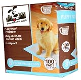 Super-Absorbent Polymer PUPPY PADS - Dog Wee Wee Housebreaking Disposable Training Pads, by Pet Supply City - 100 Count