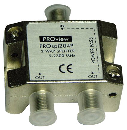 ViewPlus 2 Way Tv and Satellite Splitter VIESLP204