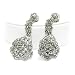 Crystal Stud Flower Chain Dangle Earrings Fashion Jewelry
